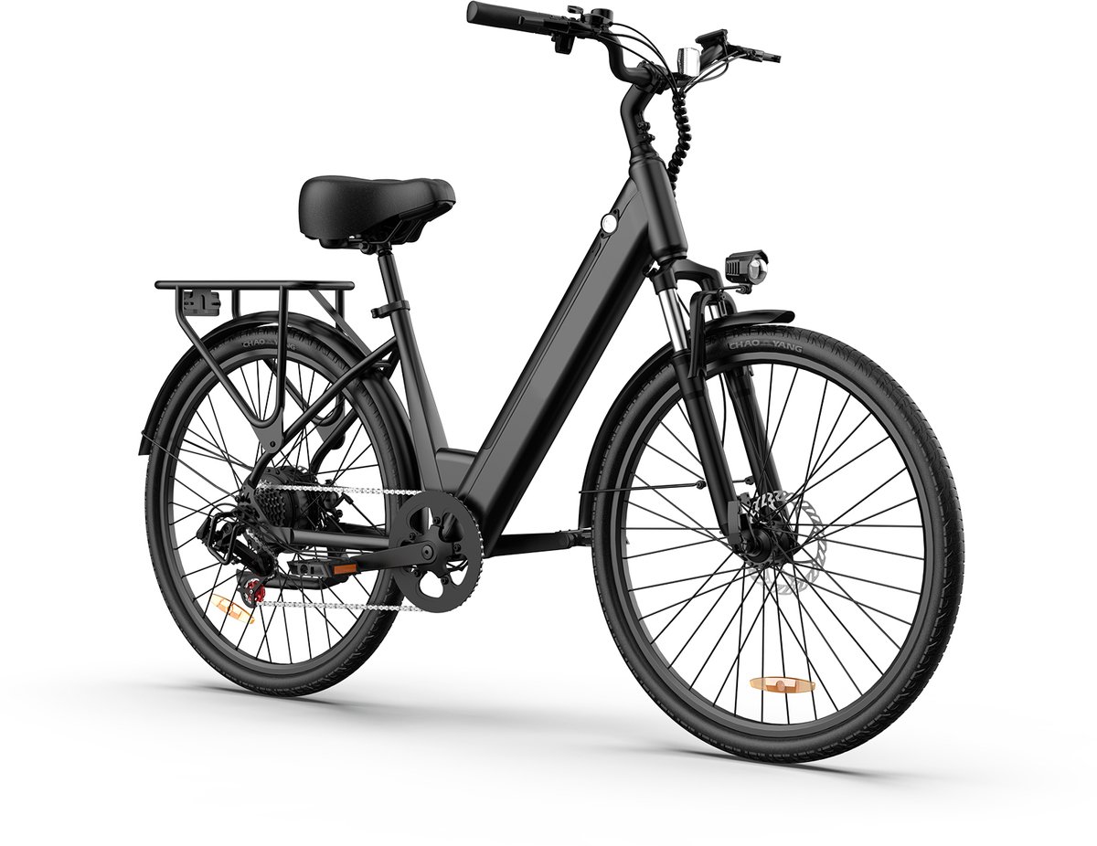 Elektrische fiets - Actieradius 80km - Verwijderbare batterij 36V13Ah - Motor 250W - Shimano 7 versnellingen - 26 Inch City Commuter EBike - Zwart Fiets (elektrisch) kopen online