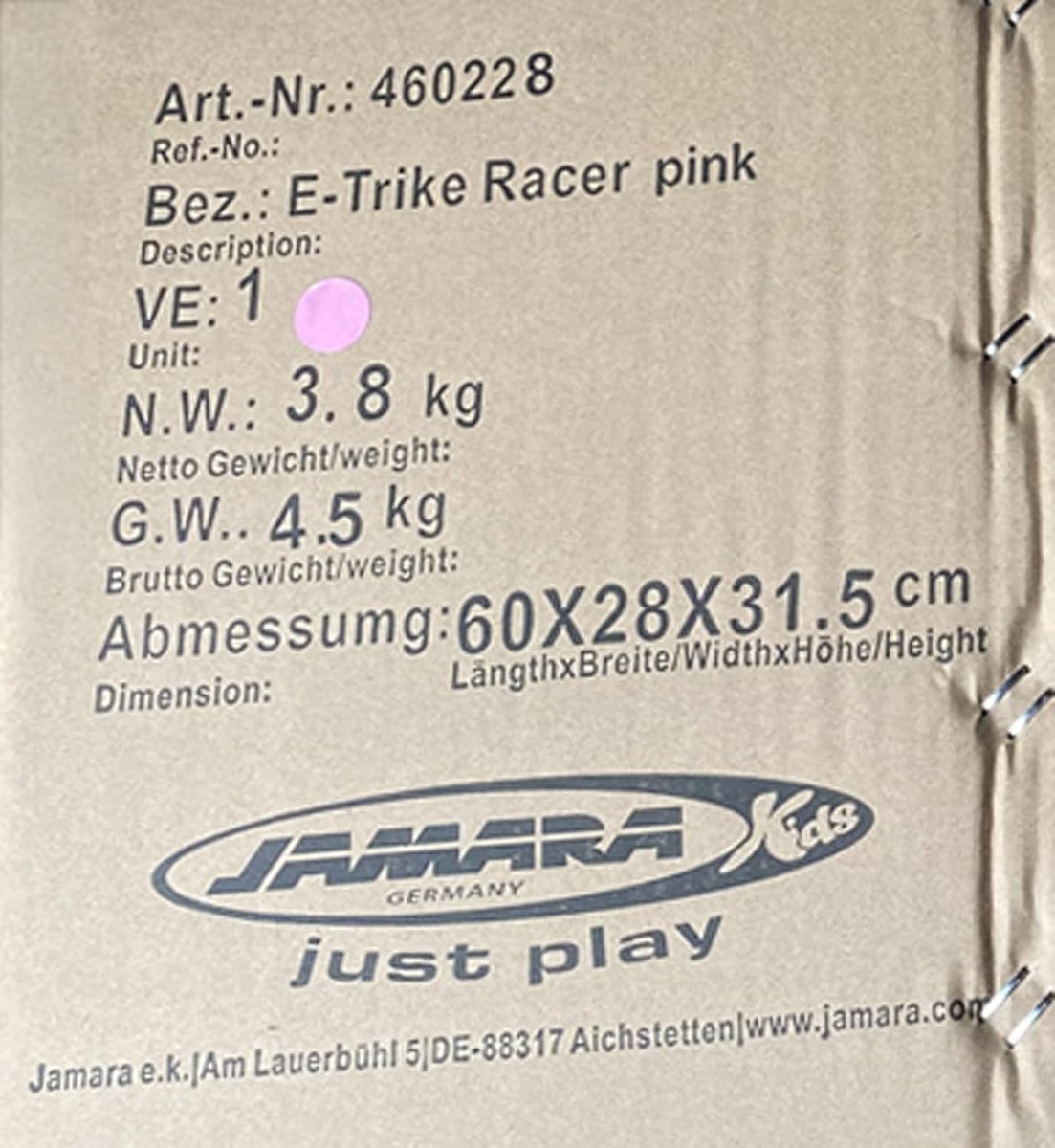 Elektrische Kinderdriewieler Roze - 6V Accu, Muziek en LED Licht Driewieler kopen online