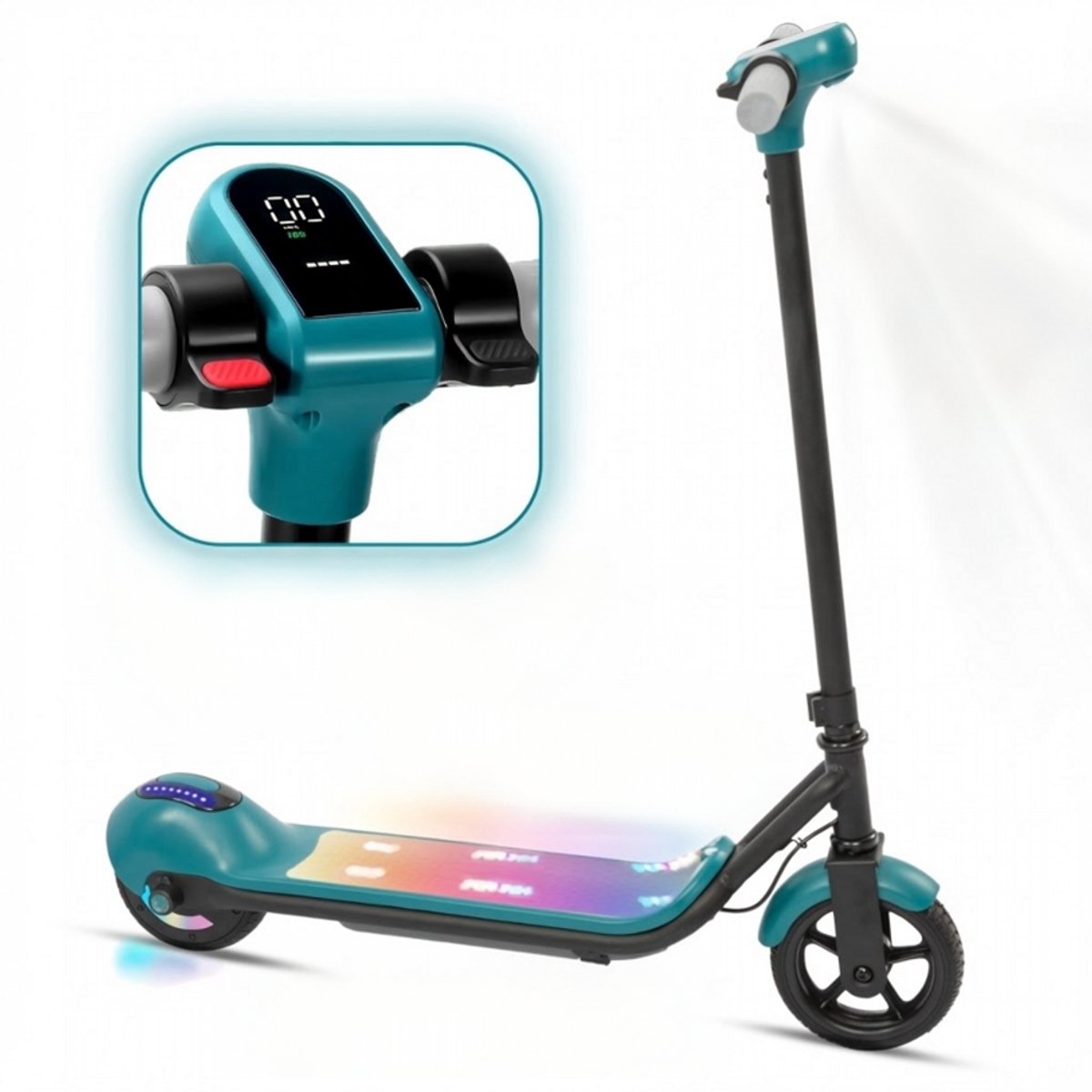 Elektrische Step Kind - Elektrische scooter voor kinderen- Bereik tot 10km - 110W Motor - Maximum 14 km/u - 6.5 Zoll Banden - Maximale Belasting 60kg - Opvouwbare Kinderstep voor 6-12 jaar - Groen Step kopen online
