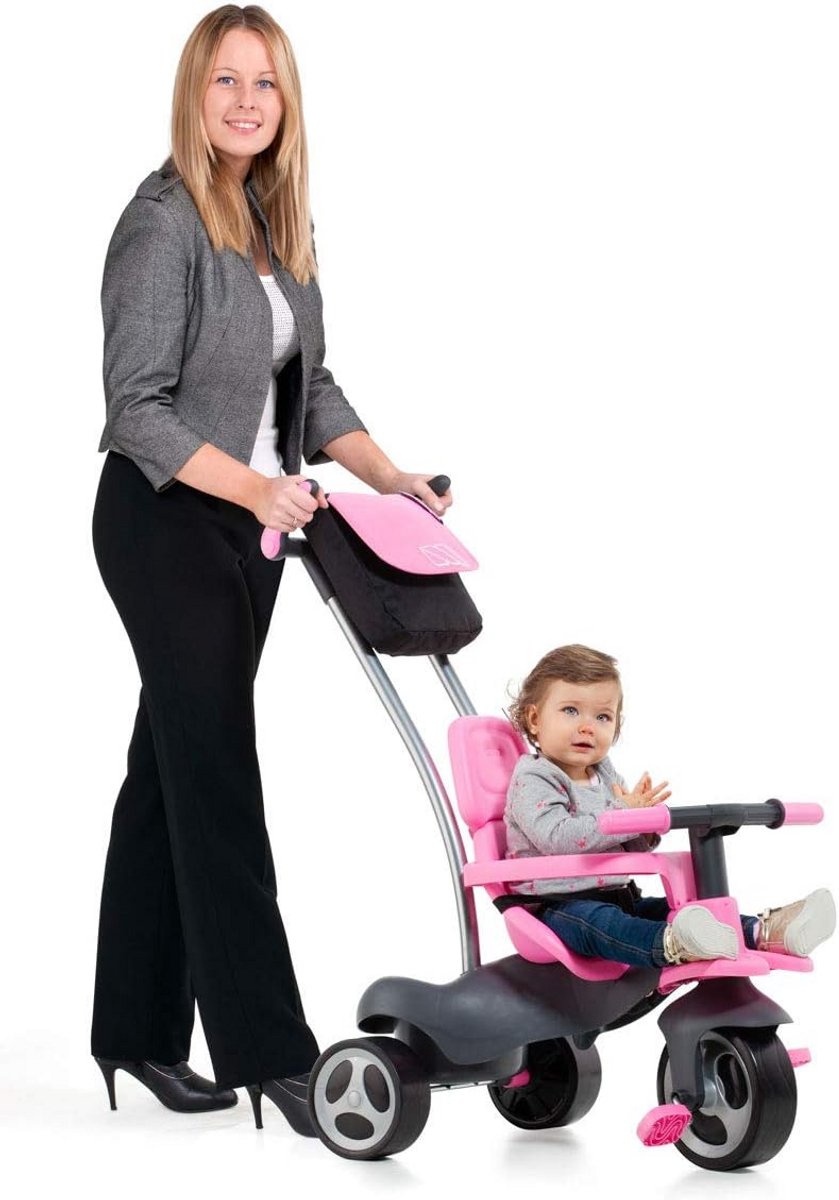 Evolutieve Loopfiets Driewieler 5-in-1 met Geluidsarme Wielen - Roze Driewieler kopen online