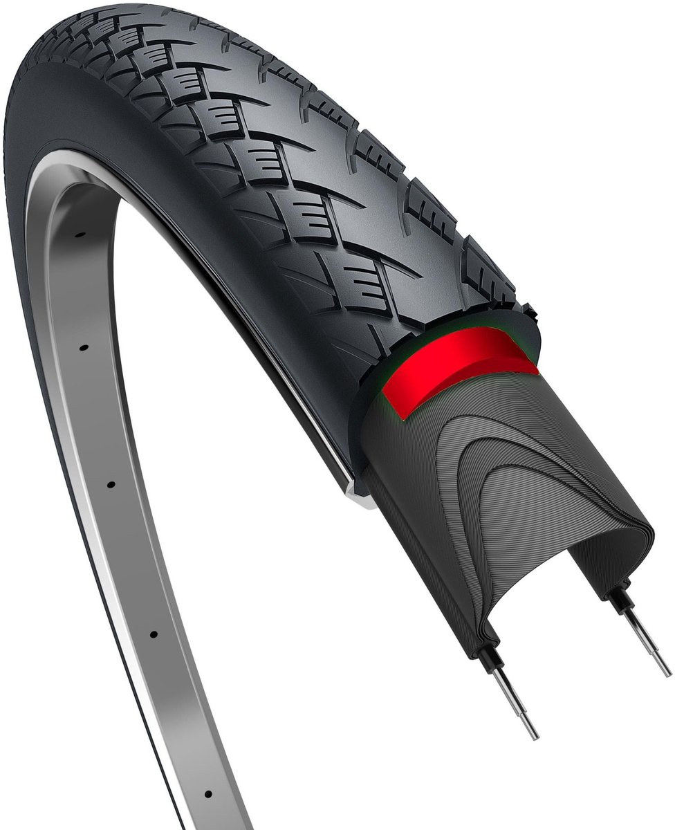 Fiets Buitenband Edge Metro Elite Protect Plus 28 x 1.50" / 40-622 mm - zwart met reflectie Fiets kopen online