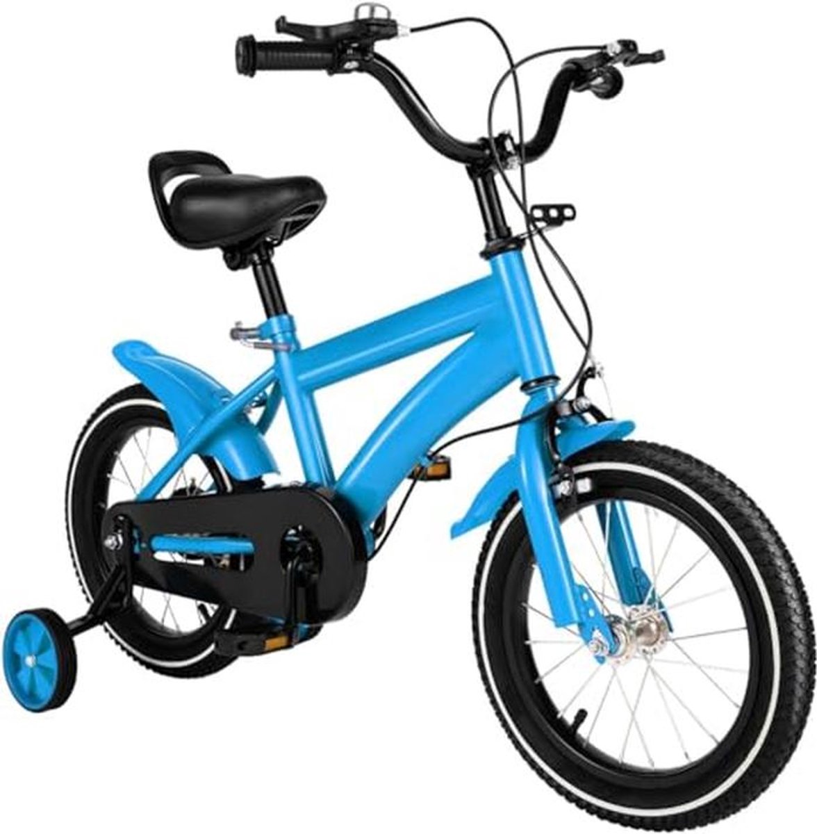 Fiets voor Kinderen 14 Inch | Verstelbare Kinderfiets met Steunwielen - Blauw | Geschikt voor Jongens en Meisjes van 3 tot 6 Jaar Kinderfiets kopen online