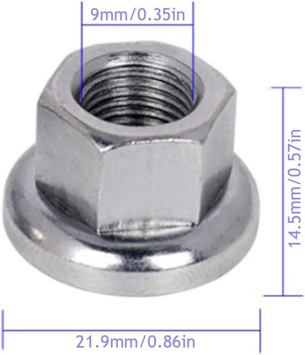 fietswielmoeren vervangende bouten fietsaccessoires fiets zilver praktisch fietsachterbouten boutbevestiging roestvrijstalen achterasmoeren mountainbike fietsen as achteras bevestiging