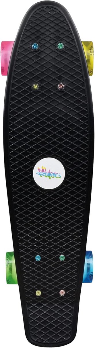 flexibel skateboard met lichtgevende wielen 57 cm deck