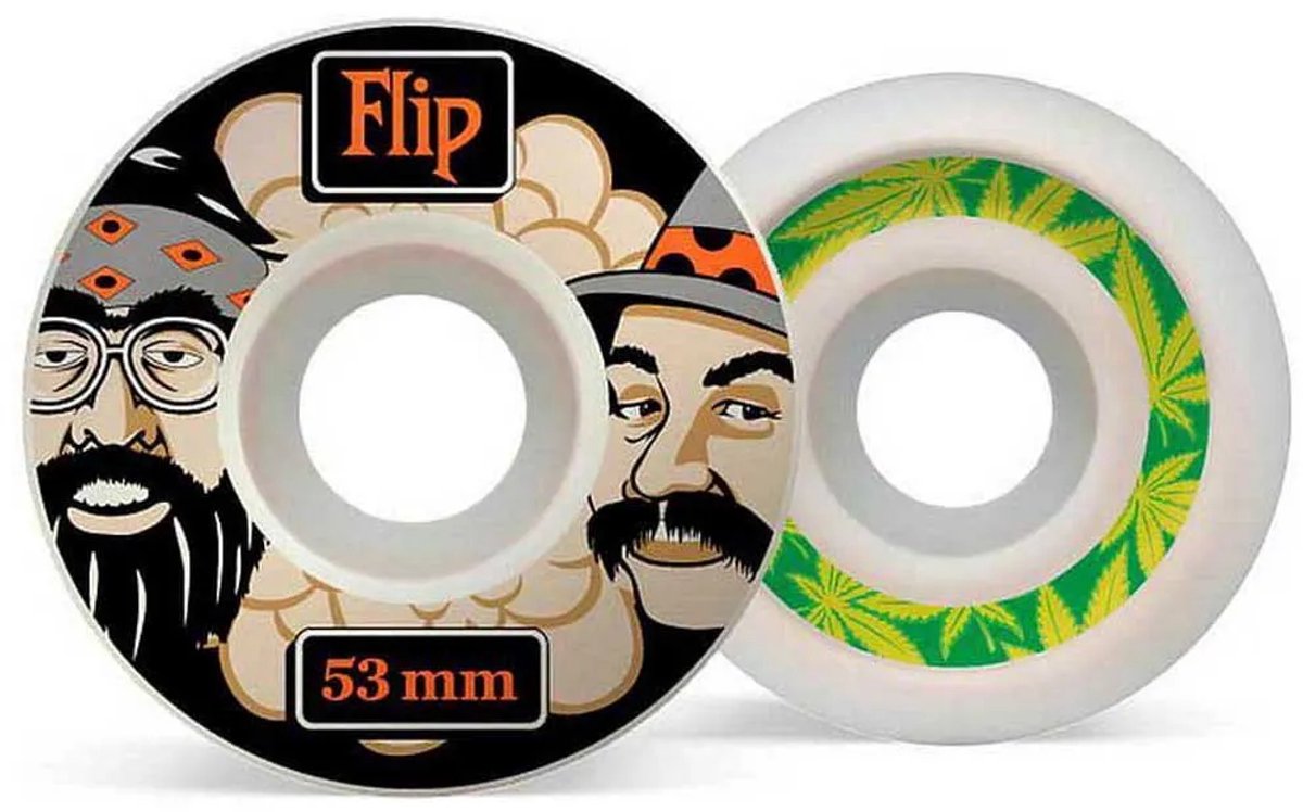 flip cutback cheech chong 53 mm 99a skateboardwielen wit