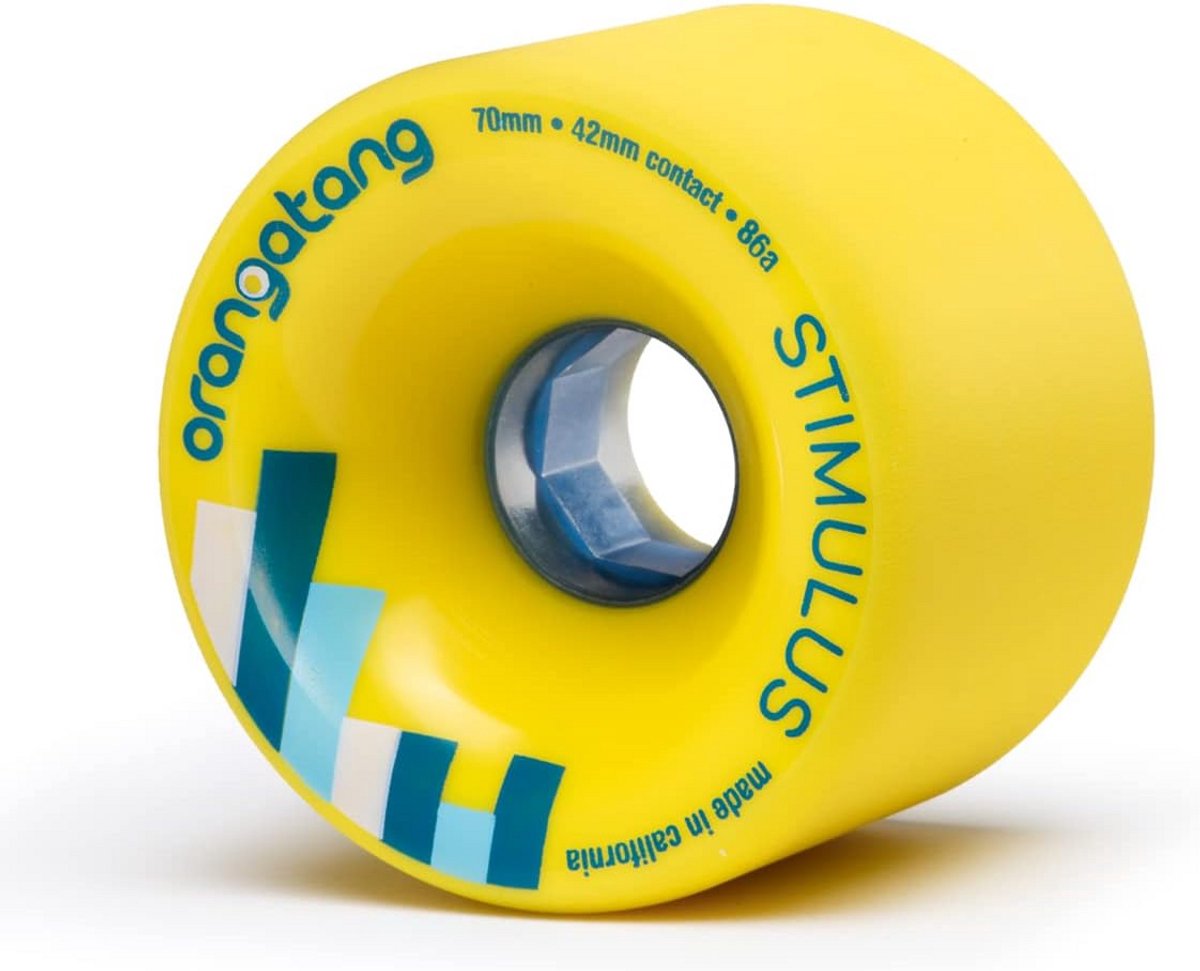 Freeride Longboard Wielen 70mm 86a - Set van 4 - Ideaal voor Slides en Tricks Skateonderdeel kopen online