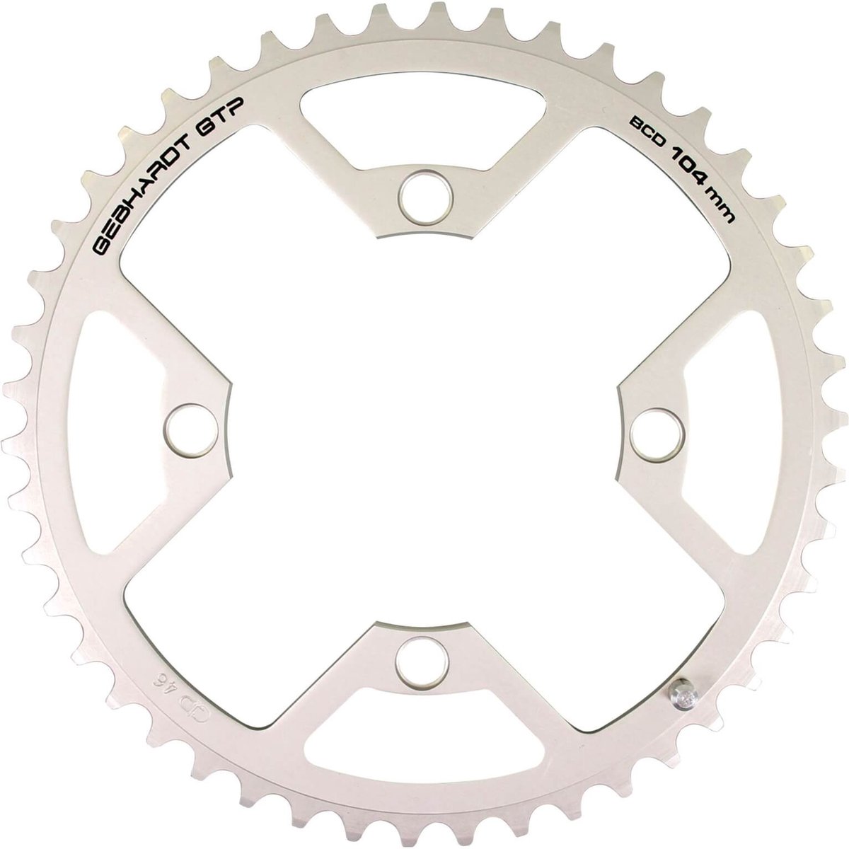 gebhardt kettingblad 46 tands zilver shimano 4 gaats atb triple