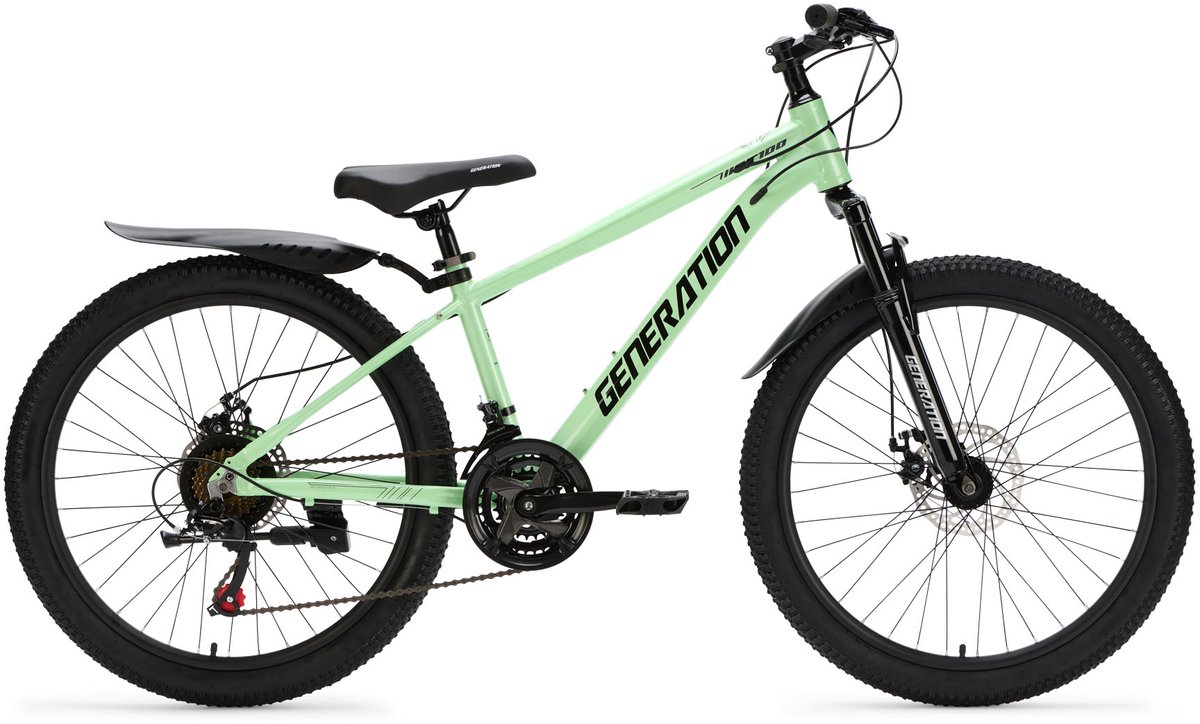 Generation GT100 24 inch Mintgroen - Kinderfiets met Spatborden Kinderfiets kopen online