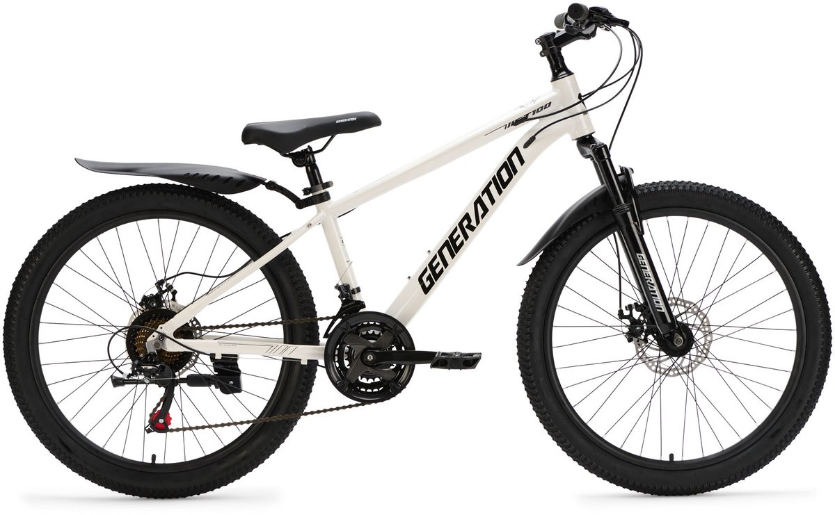 Generation GT100 24 inch Wit - Kinderfiets met Spatborden Kinderfiets kopen online