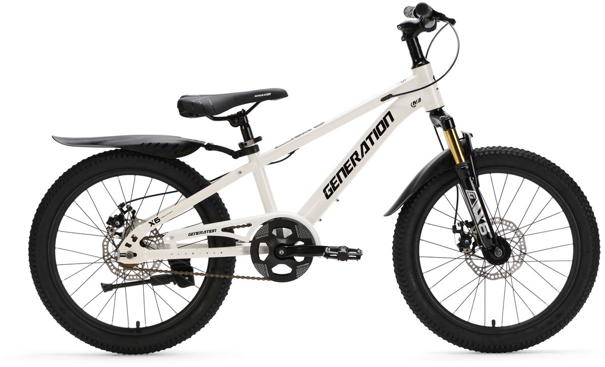 Generation X6 20 inch Wit – Kinderfiets met Spatborden Kinderfiets kopen online