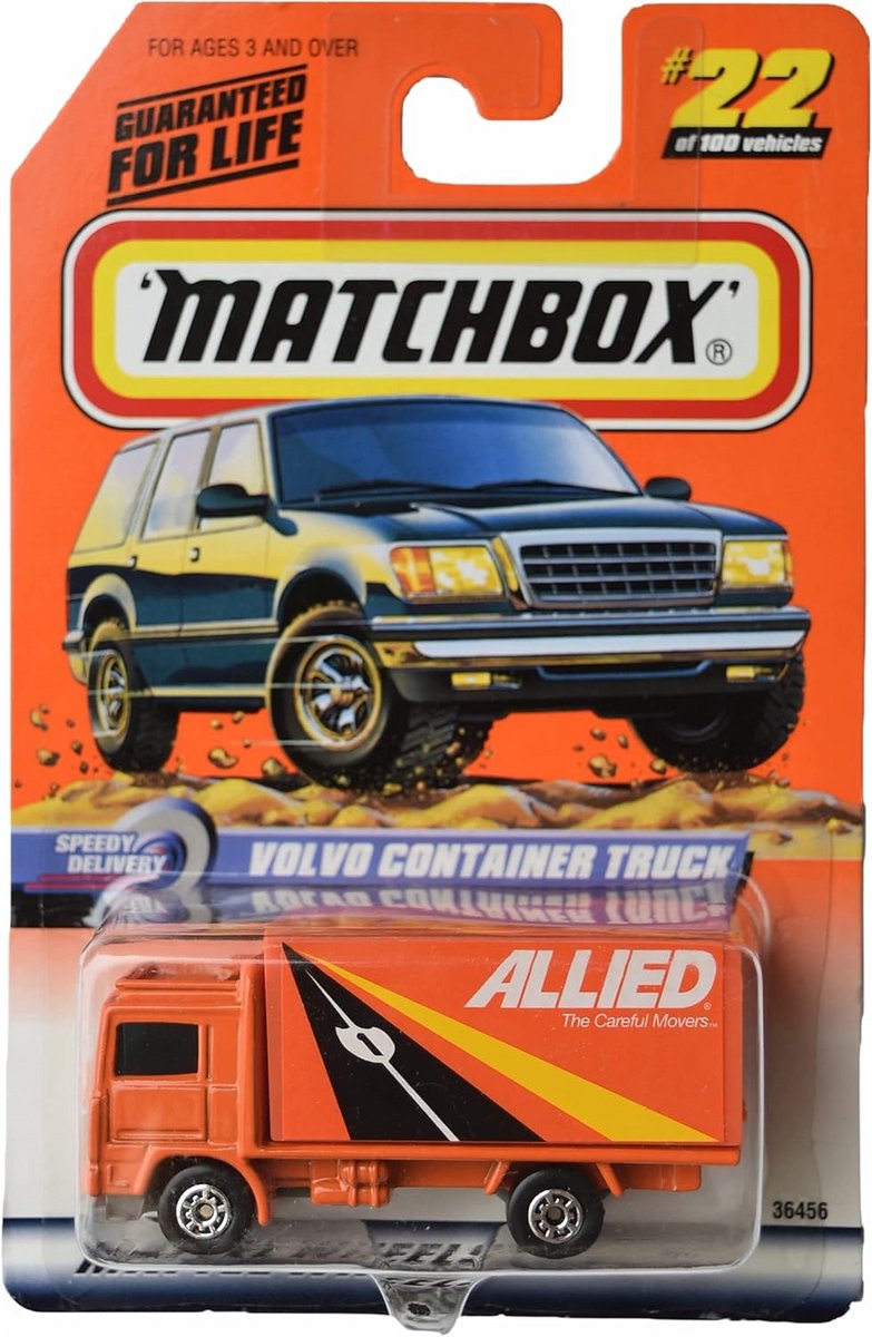 gietijzeren speelgoed vrachtwagen container oranje schaal 1 90