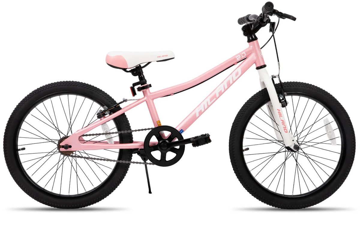 gran vida kinderfiets 20 inch dubbele v remmen stalen frame lichtgewicht voor kinderen van 5 12 jaar roze