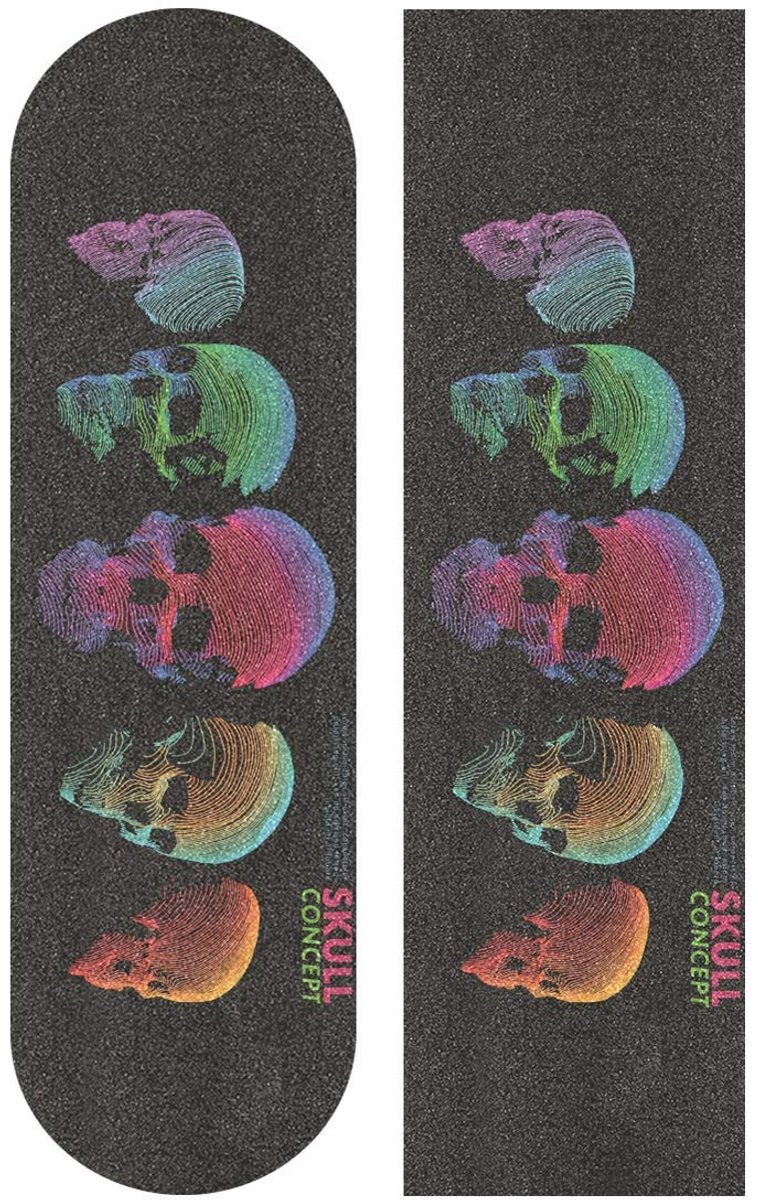 Grip Tape voor Skateboard en Longboard met Kleurrijk Schedelpatroon - Antislip Schuurpapier Skateonderdeel kopen online