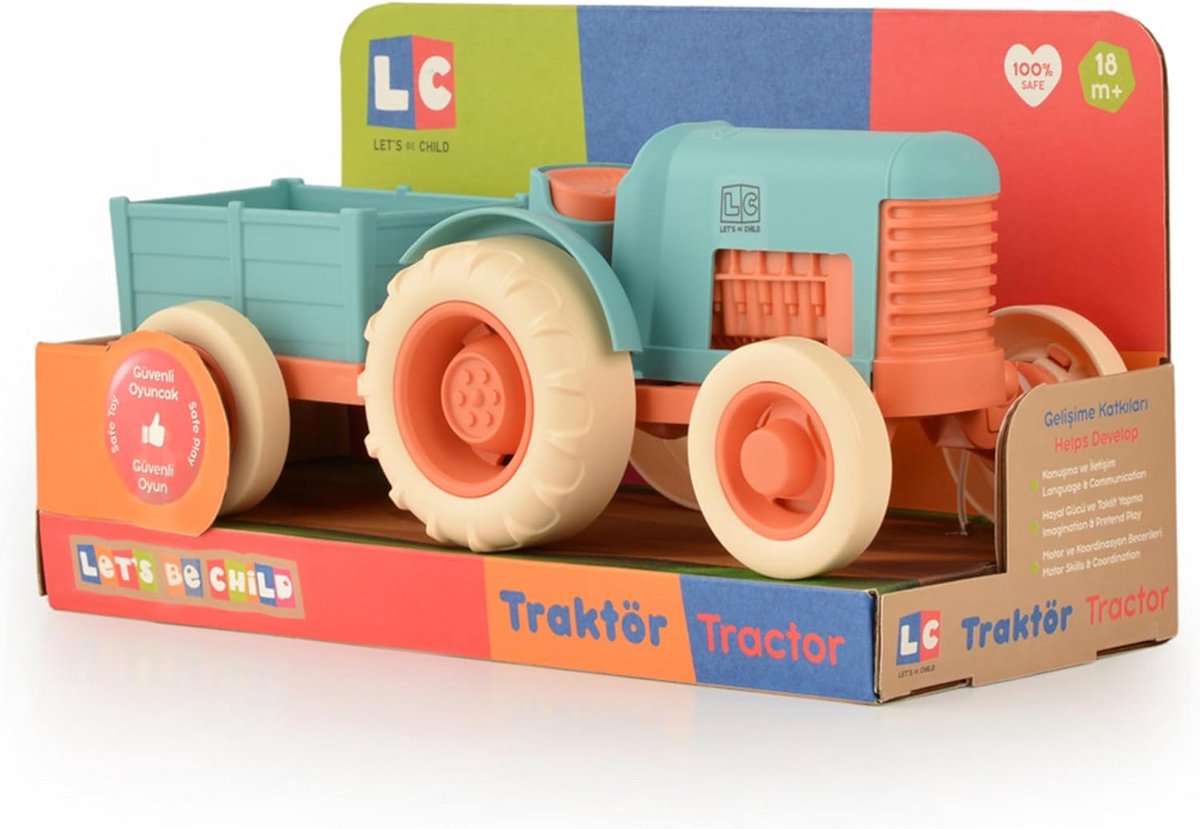 Grote Speelgoed Tractorset met Aanhanger voor Peuters en Kinderen Vanaf 1 Jaar - Leerzaam Binnen & Buiten Speelgoed Speelgoedkruiwagen kopen online