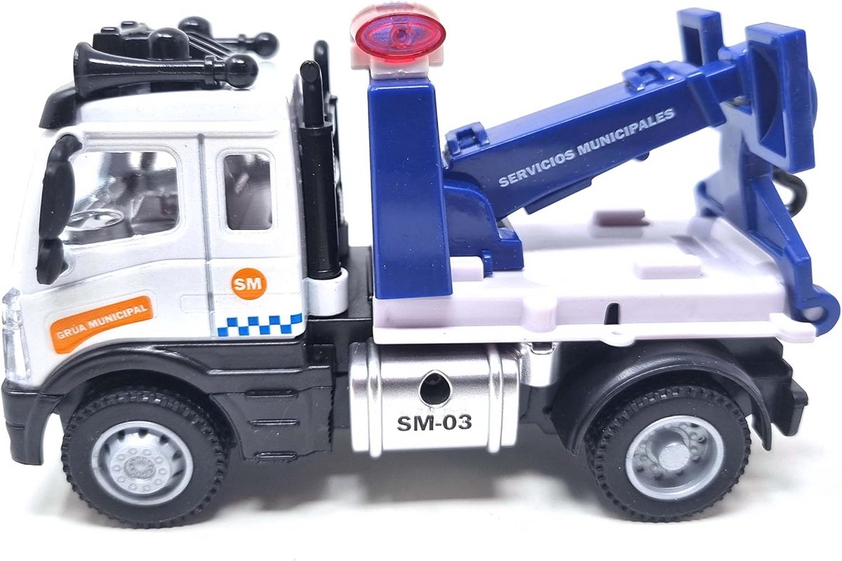 grote stadskraan speelgoedmodel metalen en kunststof bouwvoertuig