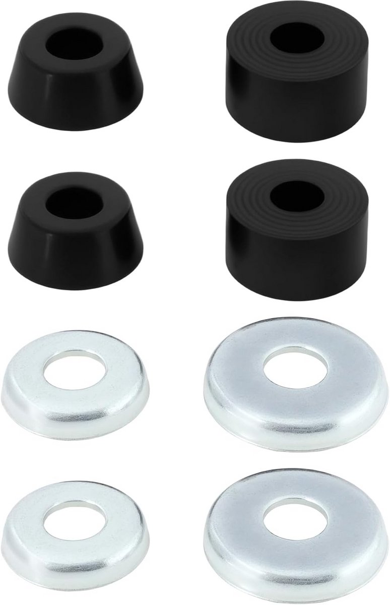 harde skateboard bushings 95a set voor trucks cilindervormige kussens zwart