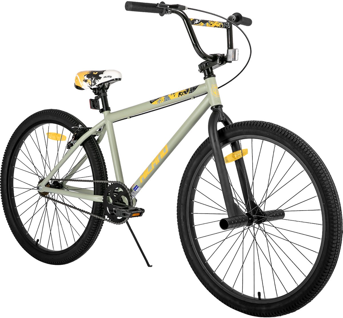 hiland 26 inch bmx fiets freestyle voor tieners volwassenen inclusief 2 pegs meerdere kleuren