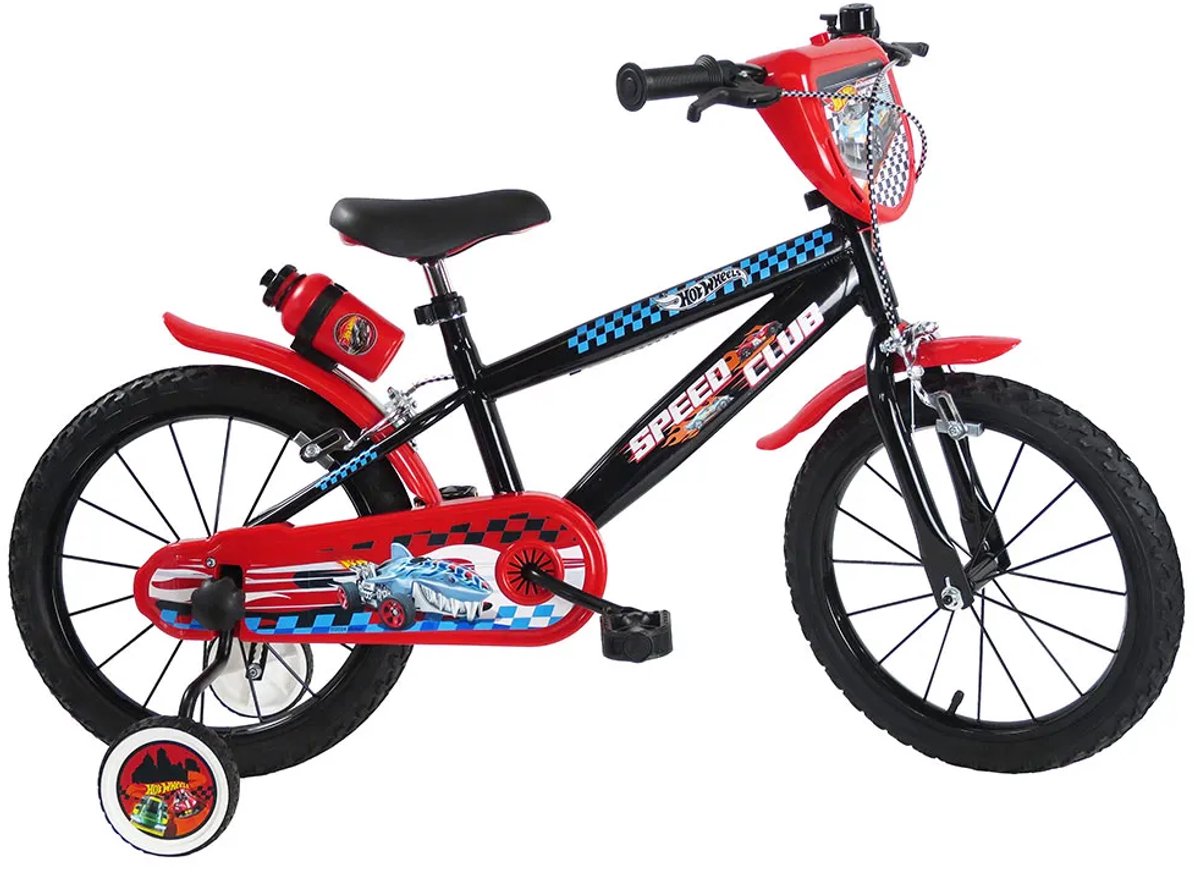 hot wheels 16 fiets zwart jongen