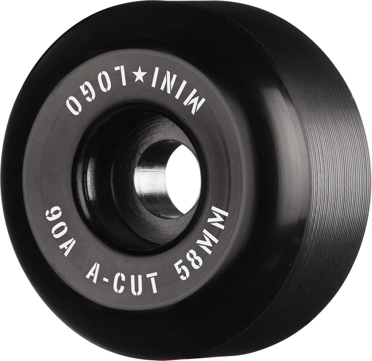 hybride skateboard wielen 58mm 90a zwart geschikt voor elke ondergrond