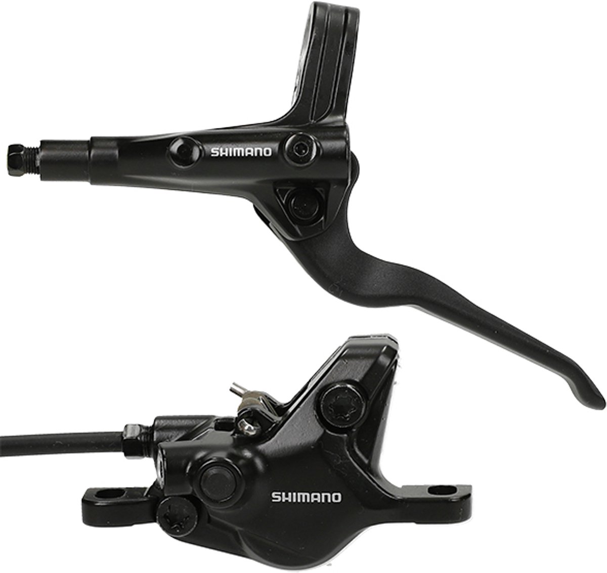 Hydraulische schijfremset Shimano MT402-3 / MT410 voor - zonder remschijf - zwart Fiets kopen online