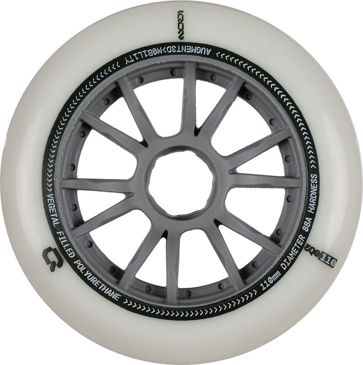 Iqon Eqo 110 88a Schaatswielen 3 Eenheden Zilver 110 mm Skateonderdeel kopen online