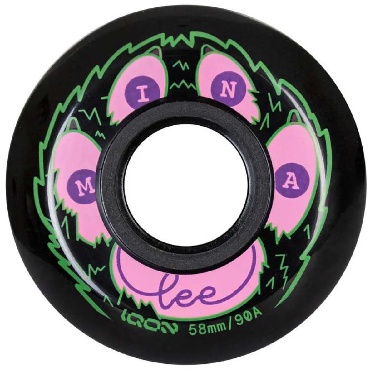 Iqon Mina Lee Pro Schaatswielen 4 Eenheden Roze 58 mm / 90A Skateonderdeel kopen online