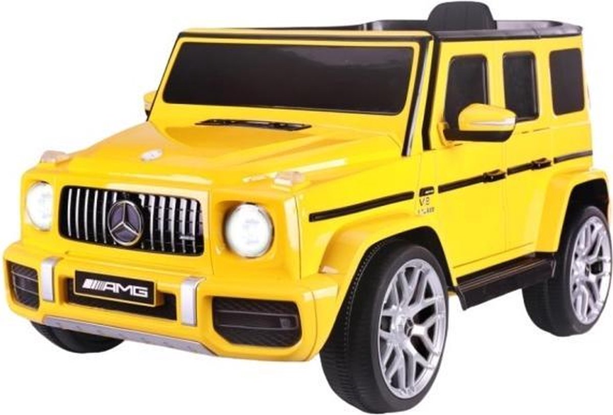 jamara accuvoertuig mercedes amg g63 12 v 106 cm geel