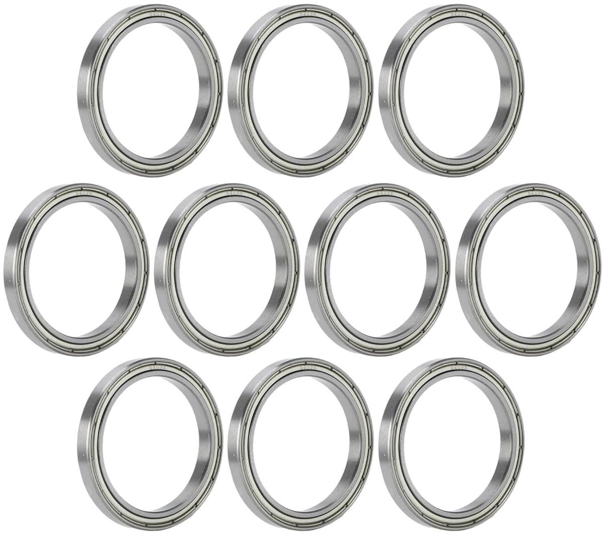 Jhubers Goods - Diepe Groefkogellagers P6 45x58x7mm Gesmeerde Lagers Dubbele Metalen Afdichting - Pack van 10 - Compatibel met Scooter Skateboard Wiel - Zilverkleurig - Hoge Kwaliteit - Precisie - Geluidsarm Skateonderdeel kopen online