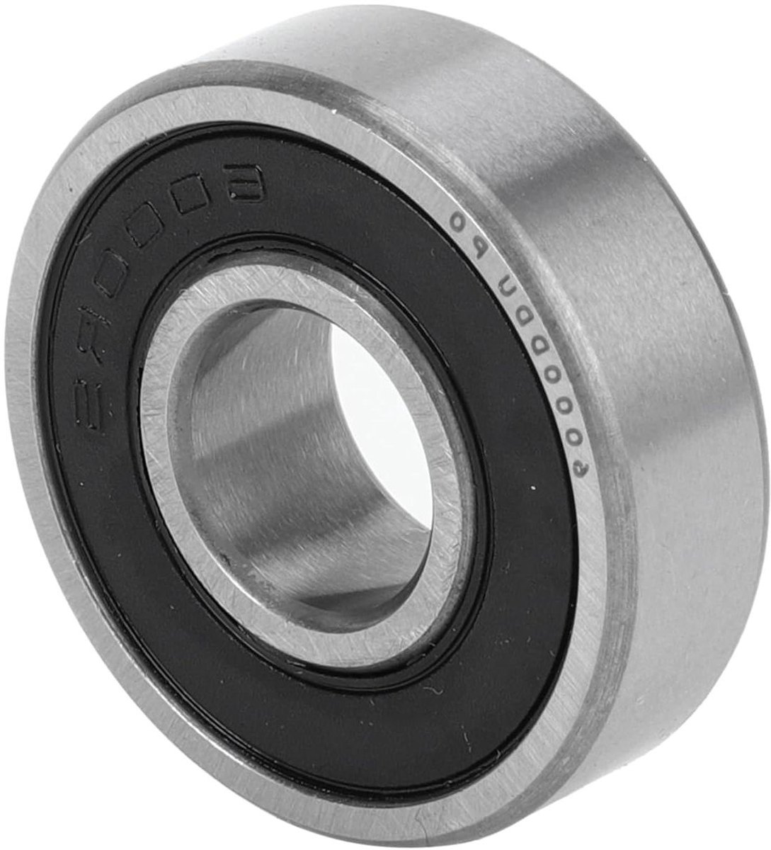 jhubers goods goederen diepe groef kogellagers p0 10x26x8mm gesmeerde lagers dubbele rubber afdichting zwart zilveren toon scooter skateboard wiel compatibel met 6000ddu