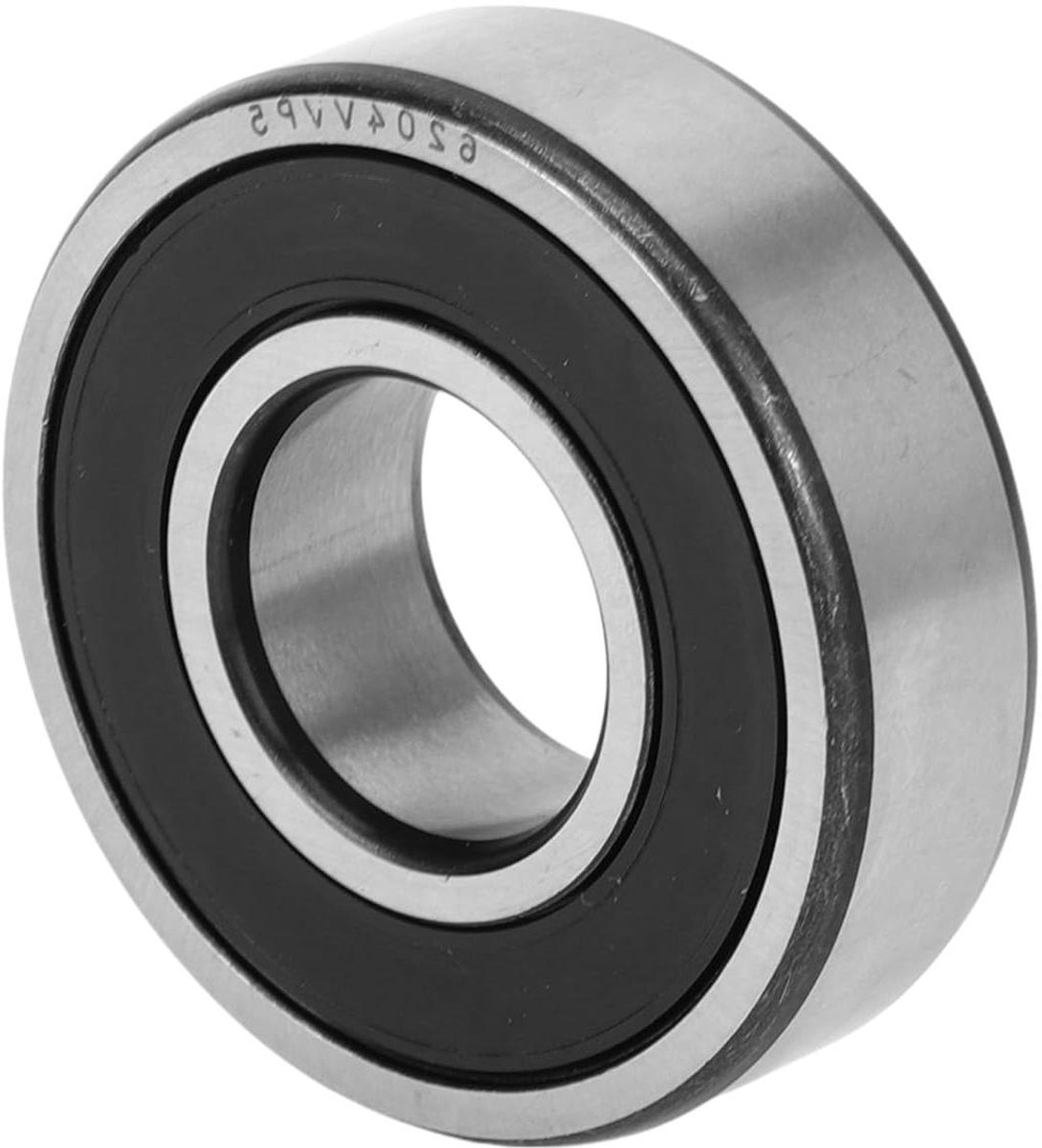 Jhubers Goods - Goods- Diepe Groef Kogellagers - P5 - 20x47x14mm - Gesmeerde Lagers - Dubbele Rubber Afdichting - Zwart Zilveren Toon - Scooter - Skateboard Wiel - 6204VV - Geschikt voor - Kleur of model. Skateonderdeel kopen online