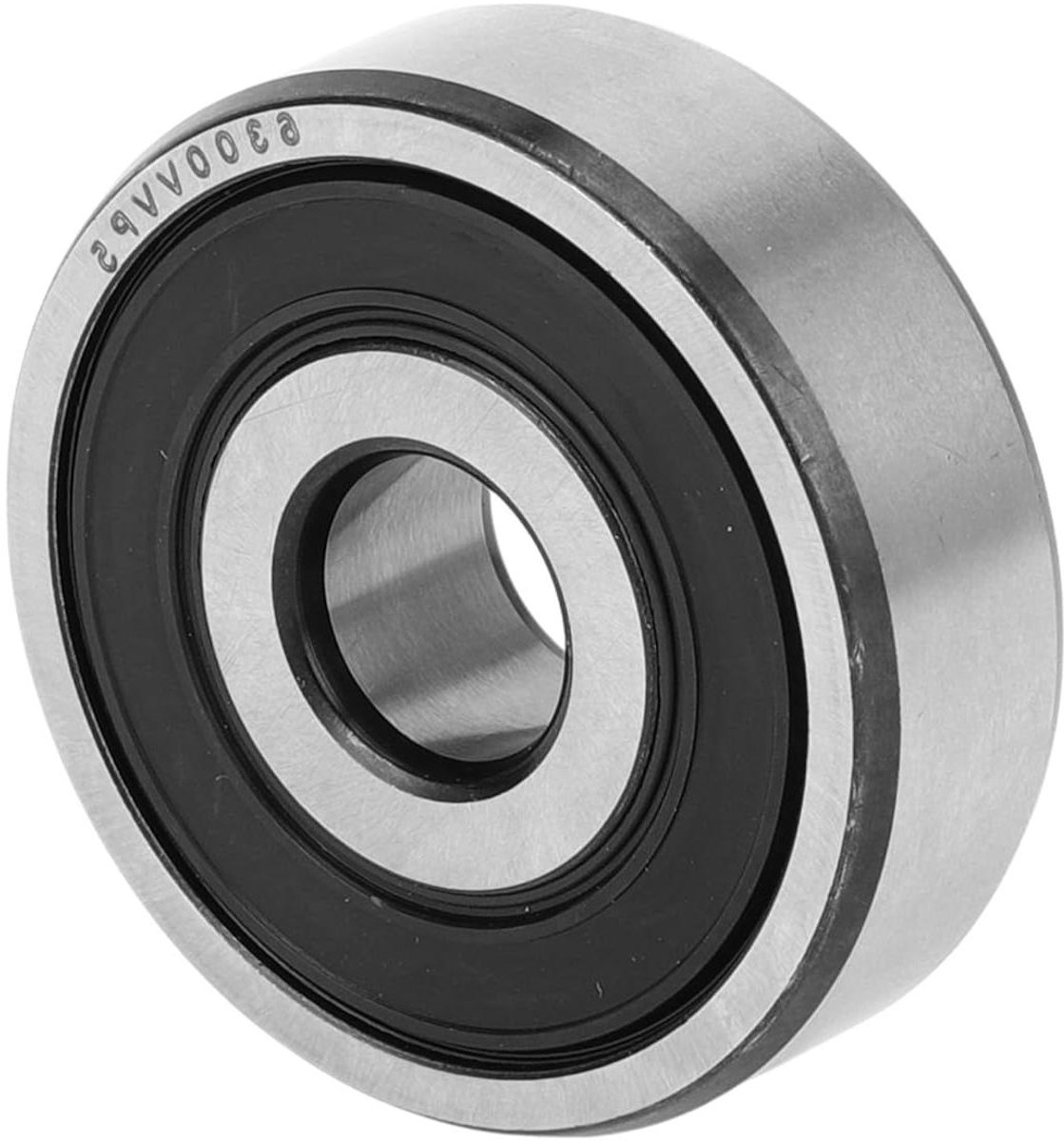 jhubers goods goods kogellagers p5 gesmeerd rubber afdichting 10x35x11mm diepe groef 6300vv geschikt voor scooter skateboard wiel zwart zilveren toon