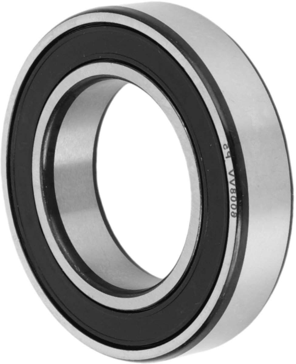 jhubers goods jhubers goods diepe groef kogellagers p5 kwaliteit 40x68x15mm gesmeerd dubbele rubber afdichting zwart zilveren toon scooter skateboard wiel geschikt voor 6008vv lagers