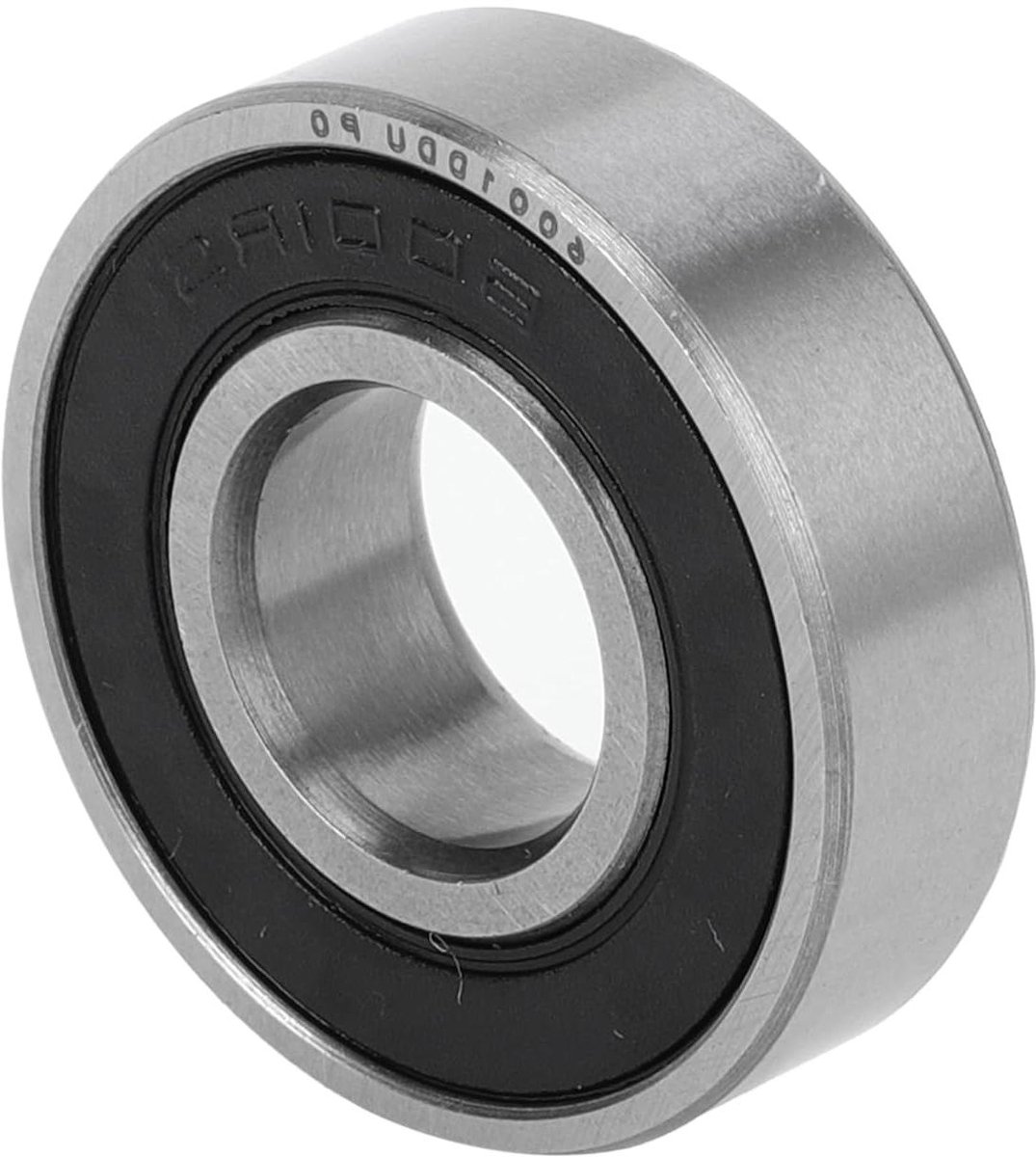 Jhubers Goods - JHubers Goods- Kogellagers - 6001DDU - Diepe Groef - P0 - 12x28x8mm - Gesmeerd - Dubbele Rubber Afdichting - Zwart Zilver - Scooter Skateboard Wiel - Geschikt voor Skateonderdeel kopen online