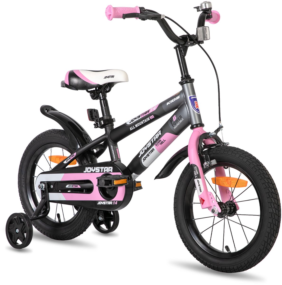 JOYSTAR New Berry Kinderfiets - 14 Inch - Voor Jongens & Meisjes (3-5 Jaar) - Inclusief Zijwieltjes - Roze Kinderfiets kopen online