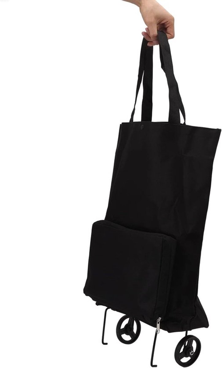 KARZO - Opvouwbare winkelwagen met wielen - Multifunctionele stoffen opbergtas voor boodschappen en kamperen Speelgoedkruiwagen kopen online