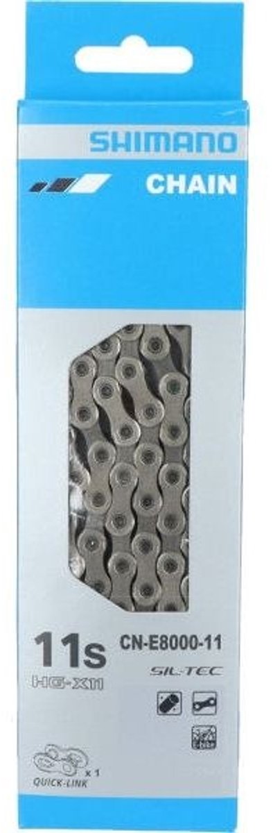 ketting 11 speed shimano cn e8000 e bike met quick link 126 schakels