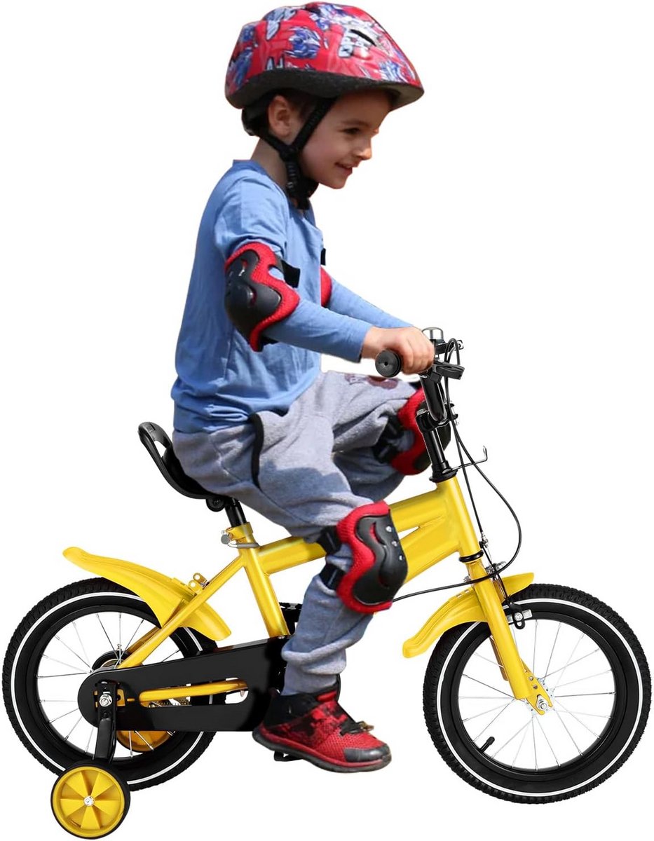 Kinderfiets 14 inch en 16 inch met Zijwieltjes en Bel | Voor Jongens en Meisjes Kinderfiets kopen online