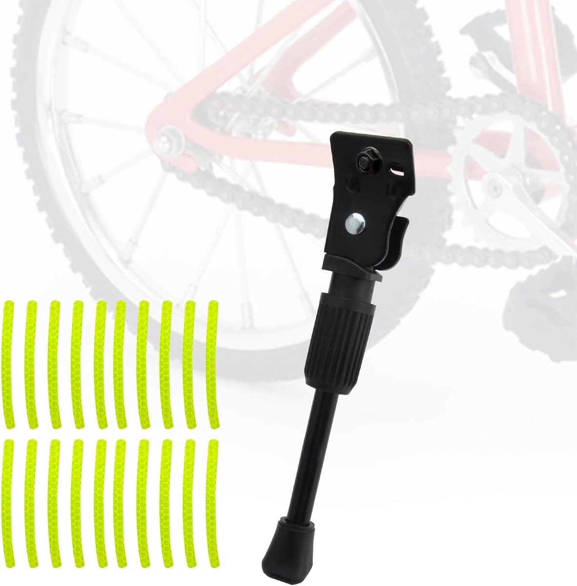 Kinderfiets zijstandaard 16 inch - Achterbouwstandaard aluminiumlegering met reflectorstickers Kinderfiets kopen online