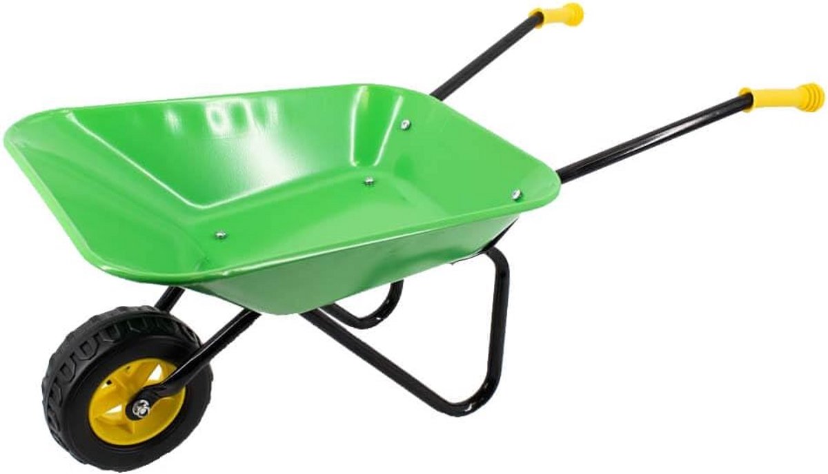 Kinderkruiwagen van metaal met antislip handgrepen - 78 cm - geschikt voor zand en buitenspelen - veilig vanaf 3 jaar Speelgoedkruiwagen kopen online
