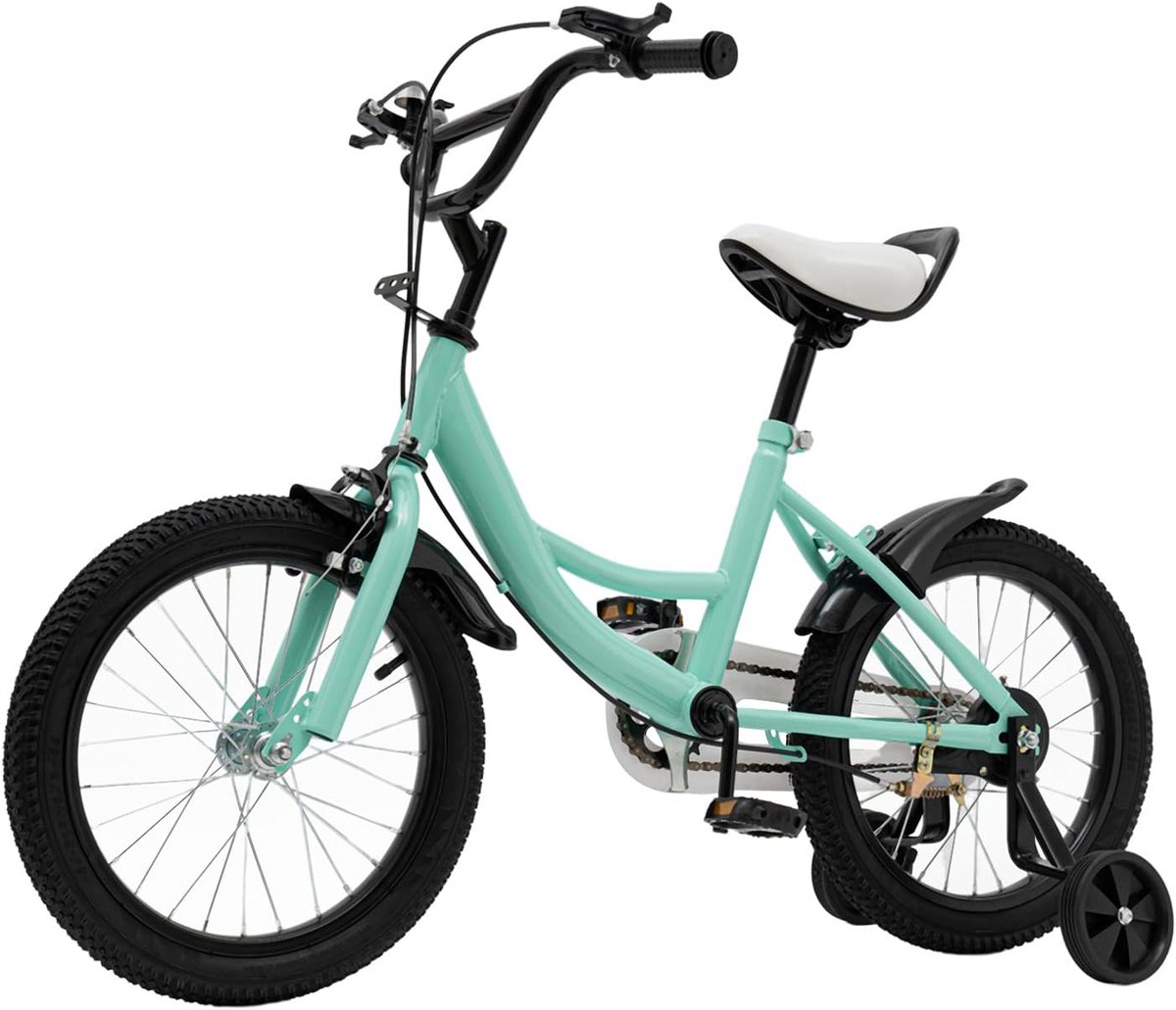 Kindvriendelijke 16 inch fiets met verstelbare zitting en hulpwielen Kinderfiets kopen online
