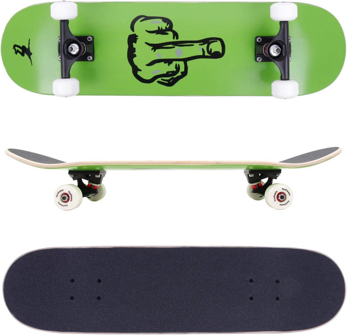 Klassiek Skateboard met 7-laags Esdoornhouten Deck en Snelle ABEC-9 Lagers Skateonderdeel kopen online