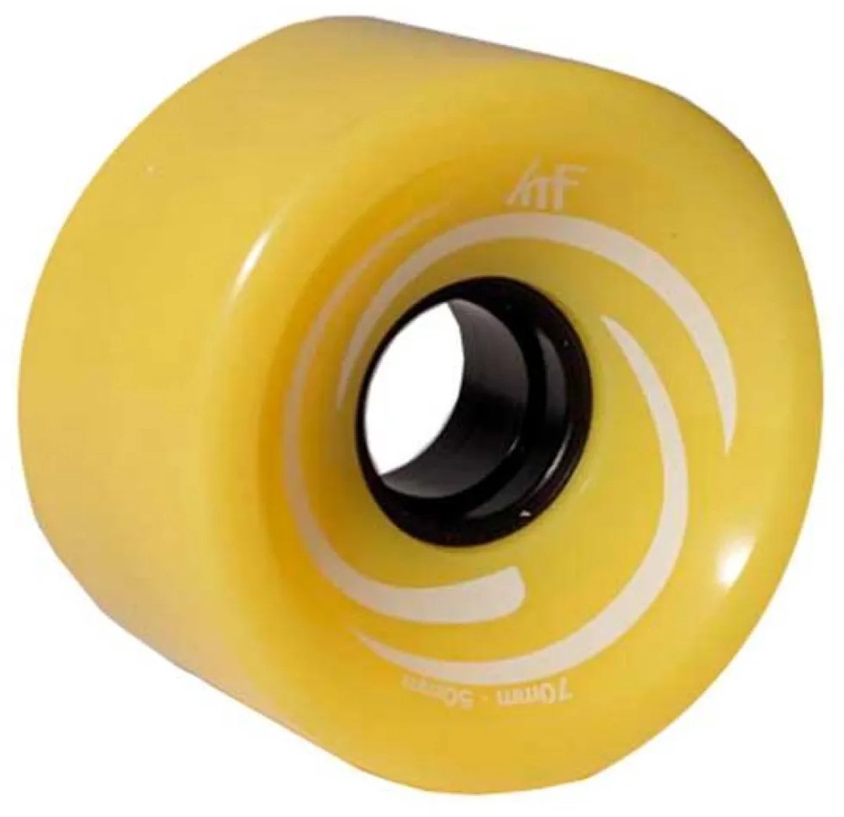 krf longboard wiel geel 70 mm 80a