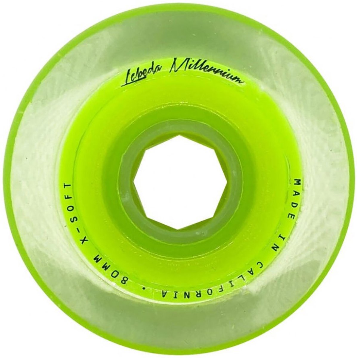 Labeda Millenium X-soft Schaatswielen Geel 80 mm Skateonderdeel kopen online