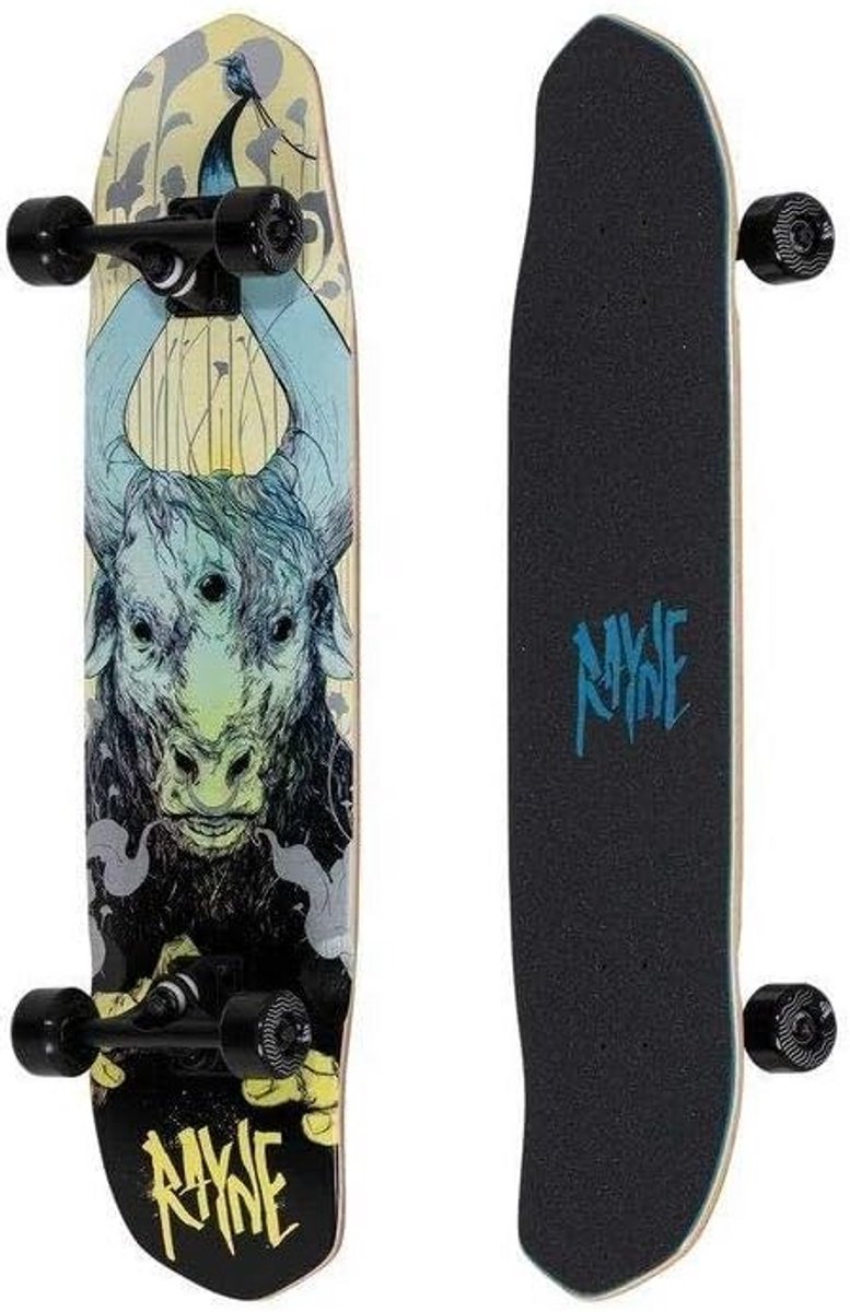 longboard dubbele kick cruiser 34 inch stabiel downhill en freeride deck