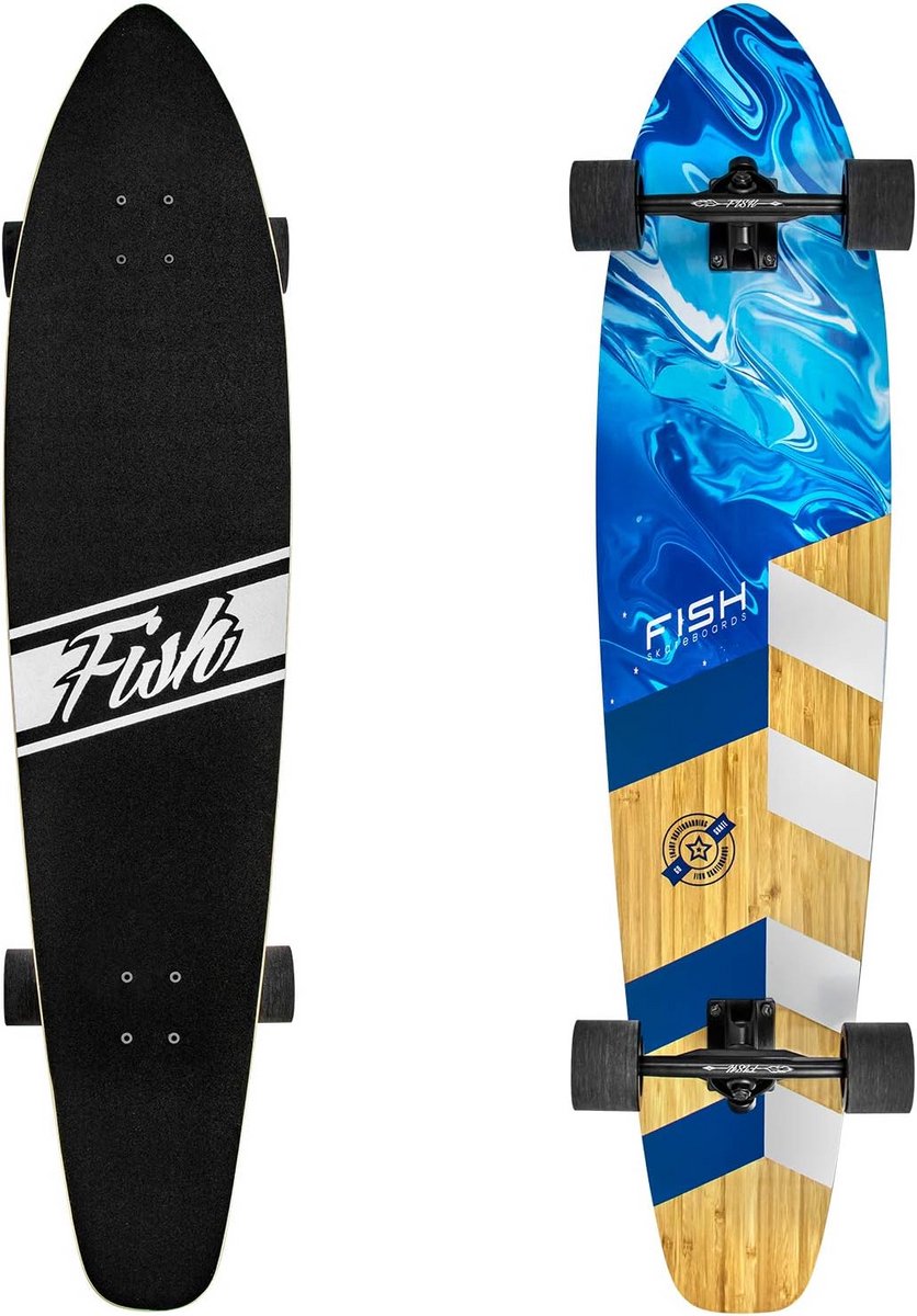 longboard skateboard 44 inch 7 laags bamboe en esdoorn compleet professioneel skateboard
