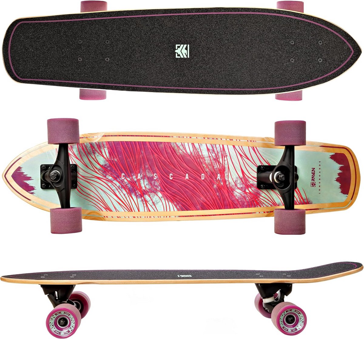 longboard skateboard compleet 8 laags esdoornhout cruiser geschikt voor beginners en gevorderden