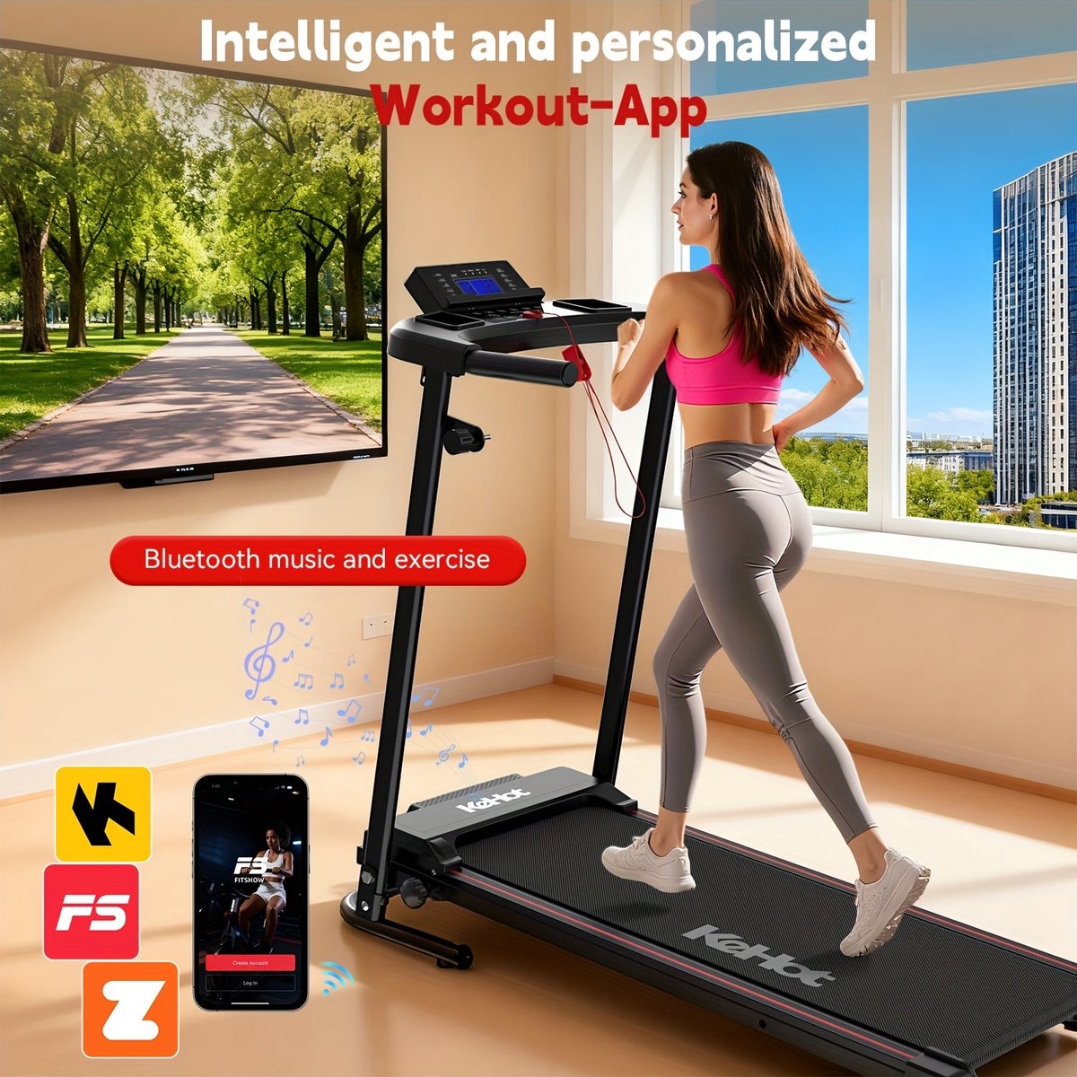 loopband wandelband hardloopband walking pad treadmill verstelbare helling inclusief handrails
