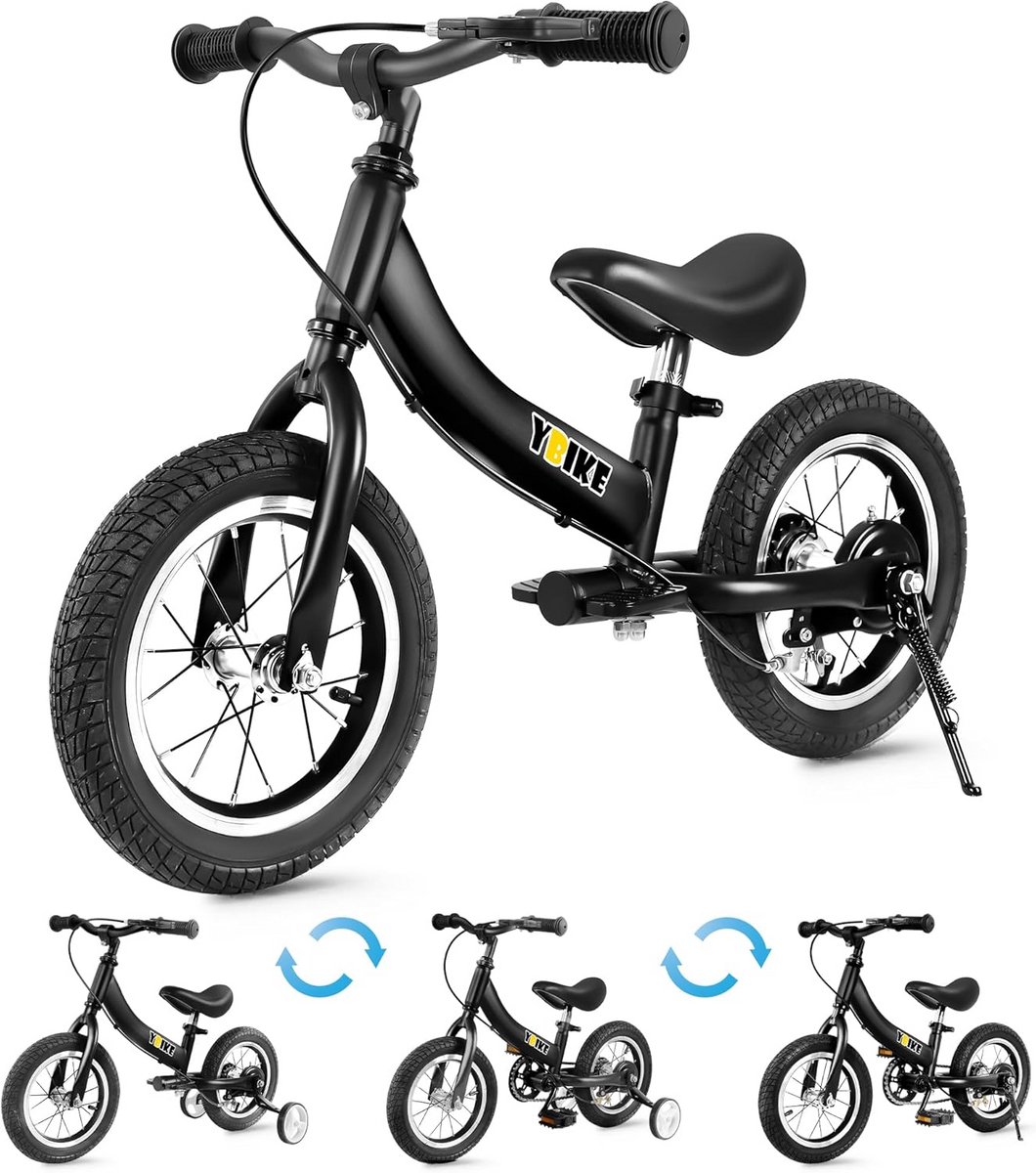 Loopfiets 2-in-1 met Pedalen en Rem voor Kinderen 1-7 Jaar Loopfiets kopen online