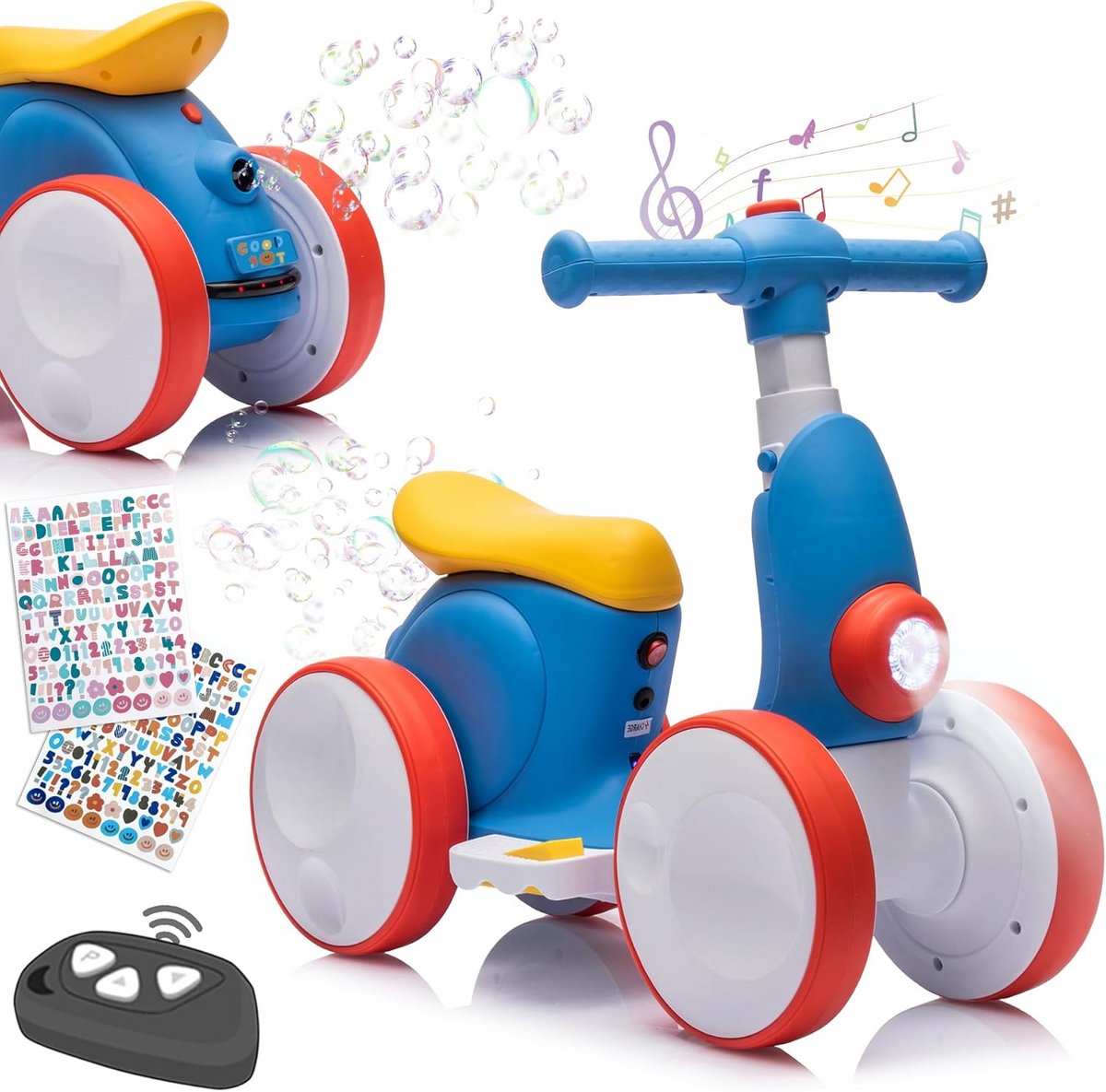 Loopfiets Kind Rood en Blauw - Voor Balans en Motoriek - Leeftijd 1-4 Jaar Loopfiets kopen online