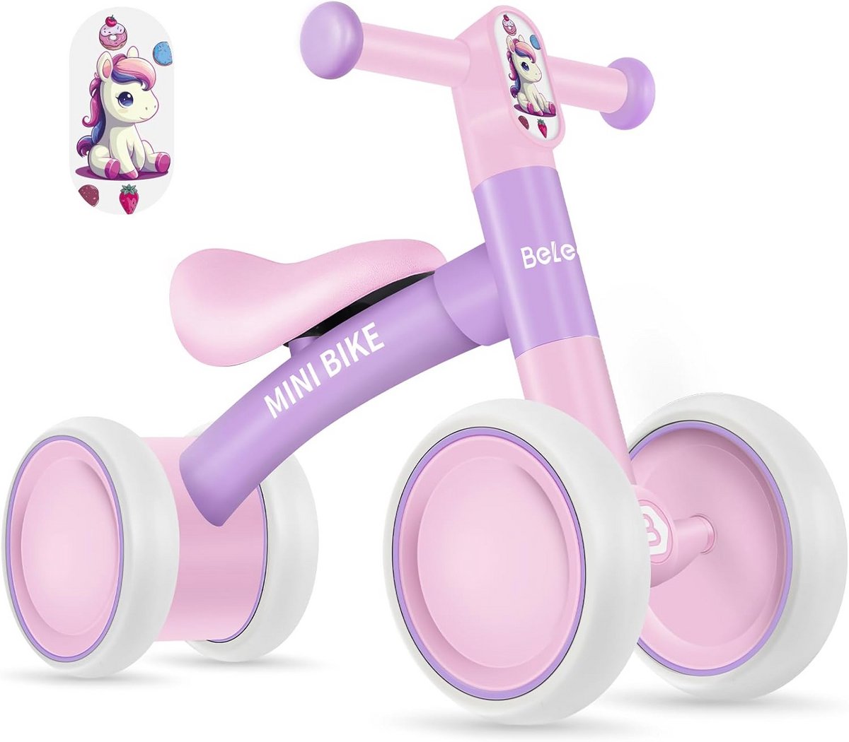 Loopfiets voor Peuterveilig 1 tot 2 jaar | Eerste Balansfiets met Stille Wielen en Veiligheid Loopfiets kopen online